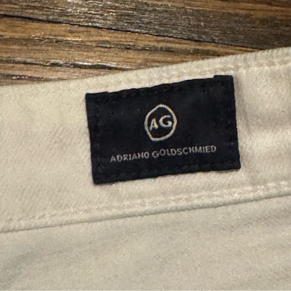 AG The Hailey Ex-Boyfriend Roll-Up Cuff Short 30R Optic White - Picture 5 of 16